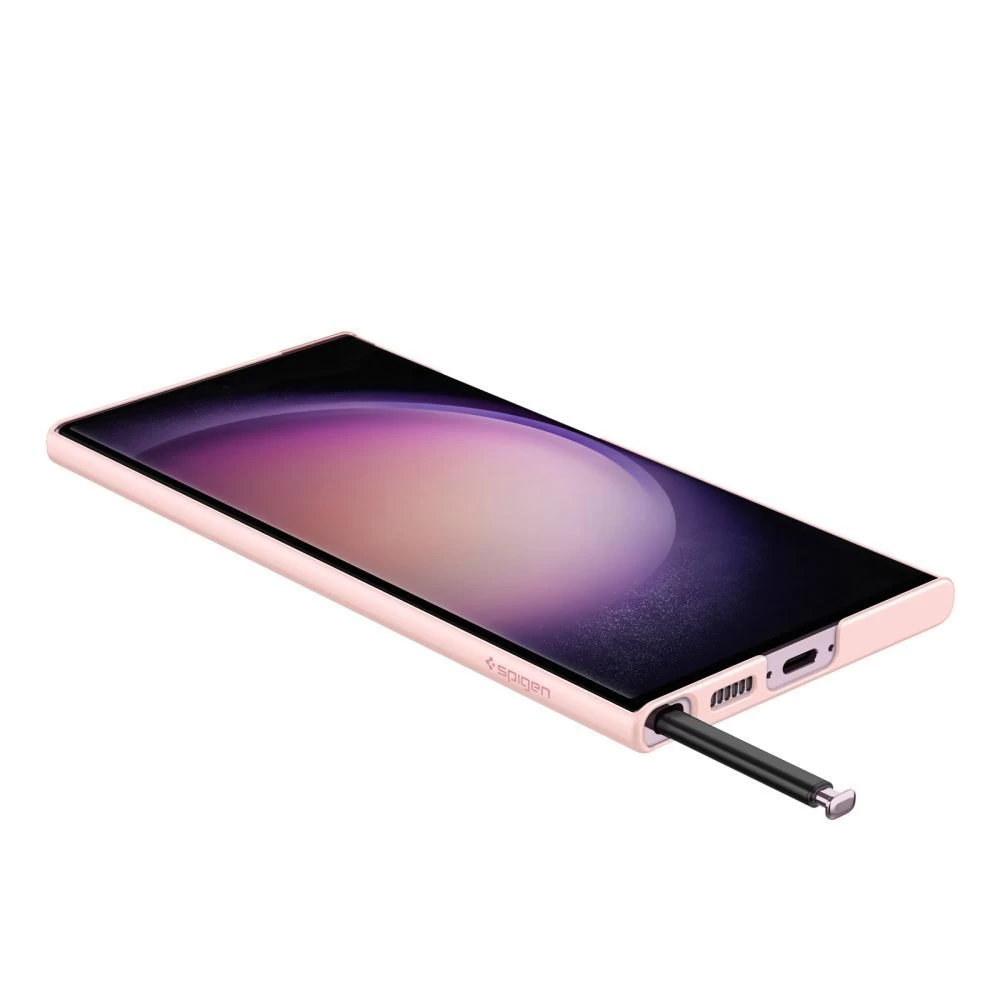 Samsung Galaxy S23 Ultra vāciņš rozā SPIGEN AIRSKIN