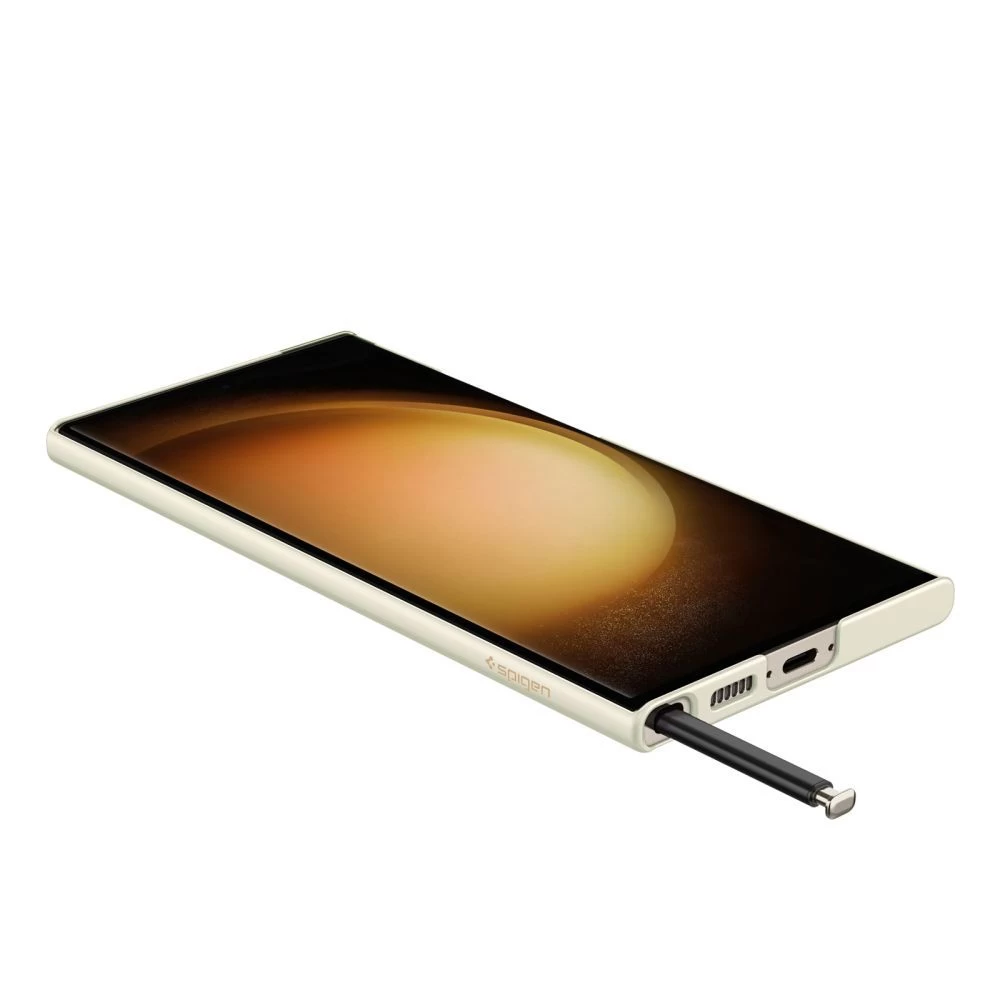 Samsung Galaxy S23 Ultra vāciņš ziloņkaula balts SPIGEN AIRSKIN