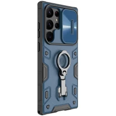 Samsung Galaxy S23 Ultra vāciņš zils NILLKIN CAMSHIELD ARMOR PRO