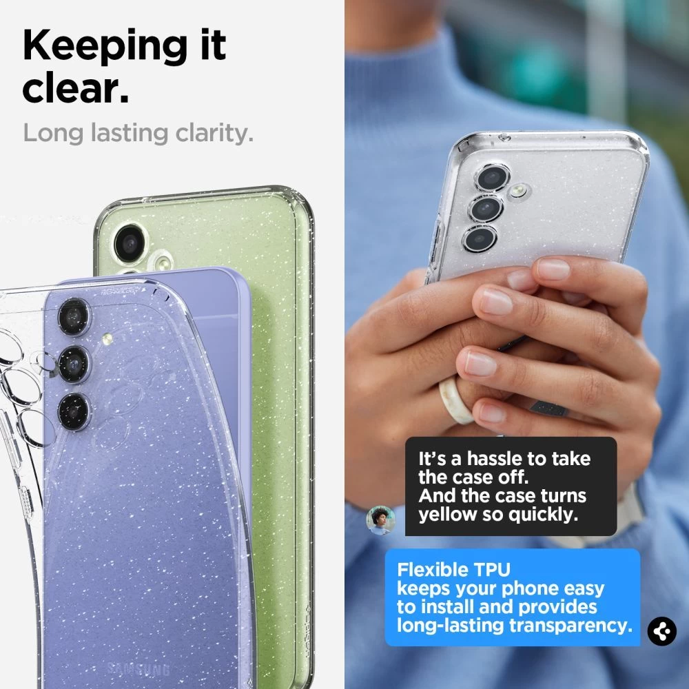 Samsung Galaxy A54 5G suojakuori  SPIGEN LIQUID CRYSTAL