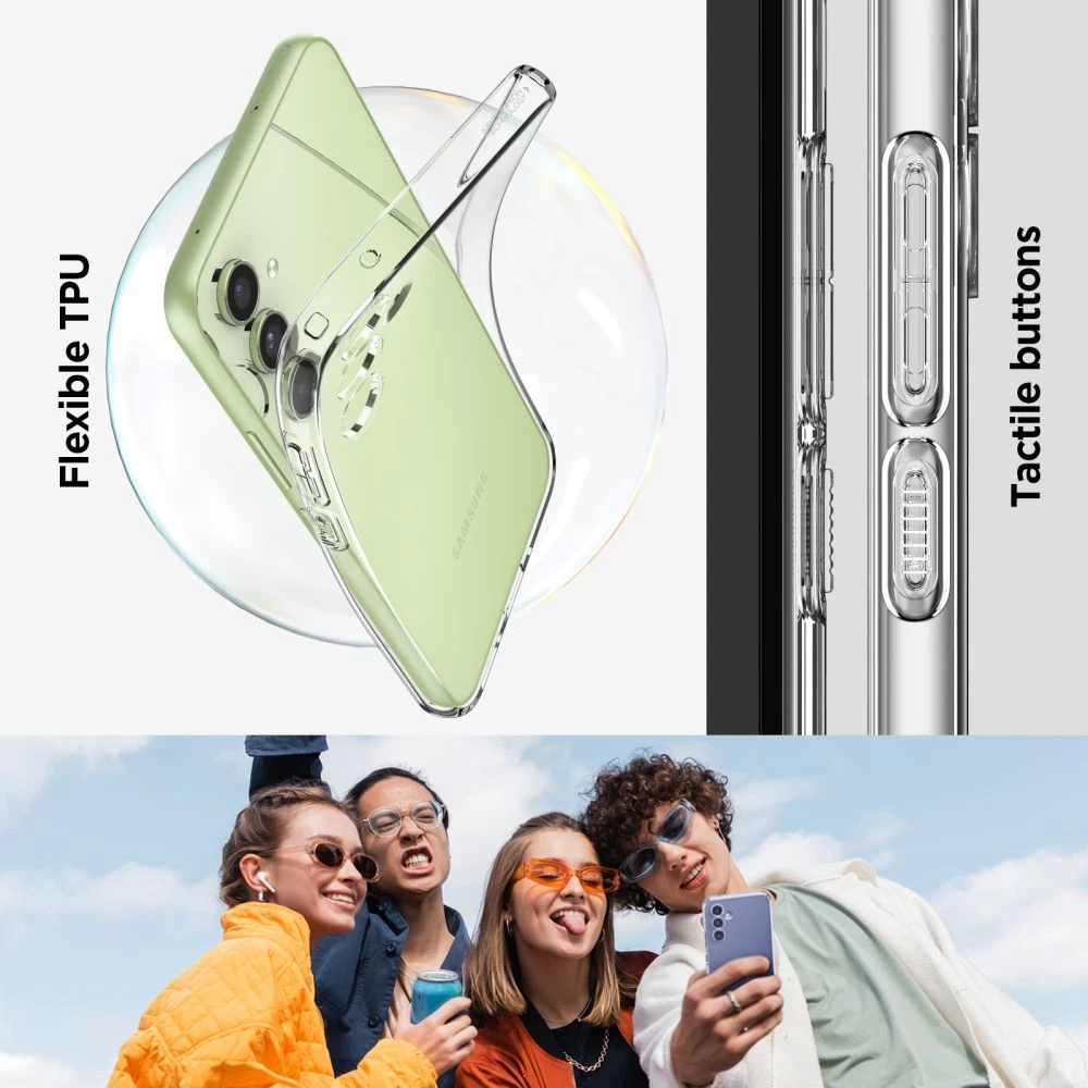 Samsung Galaxy A54 5G ümbris läbipaistev SPIGEN LIQUID CRYSTAL