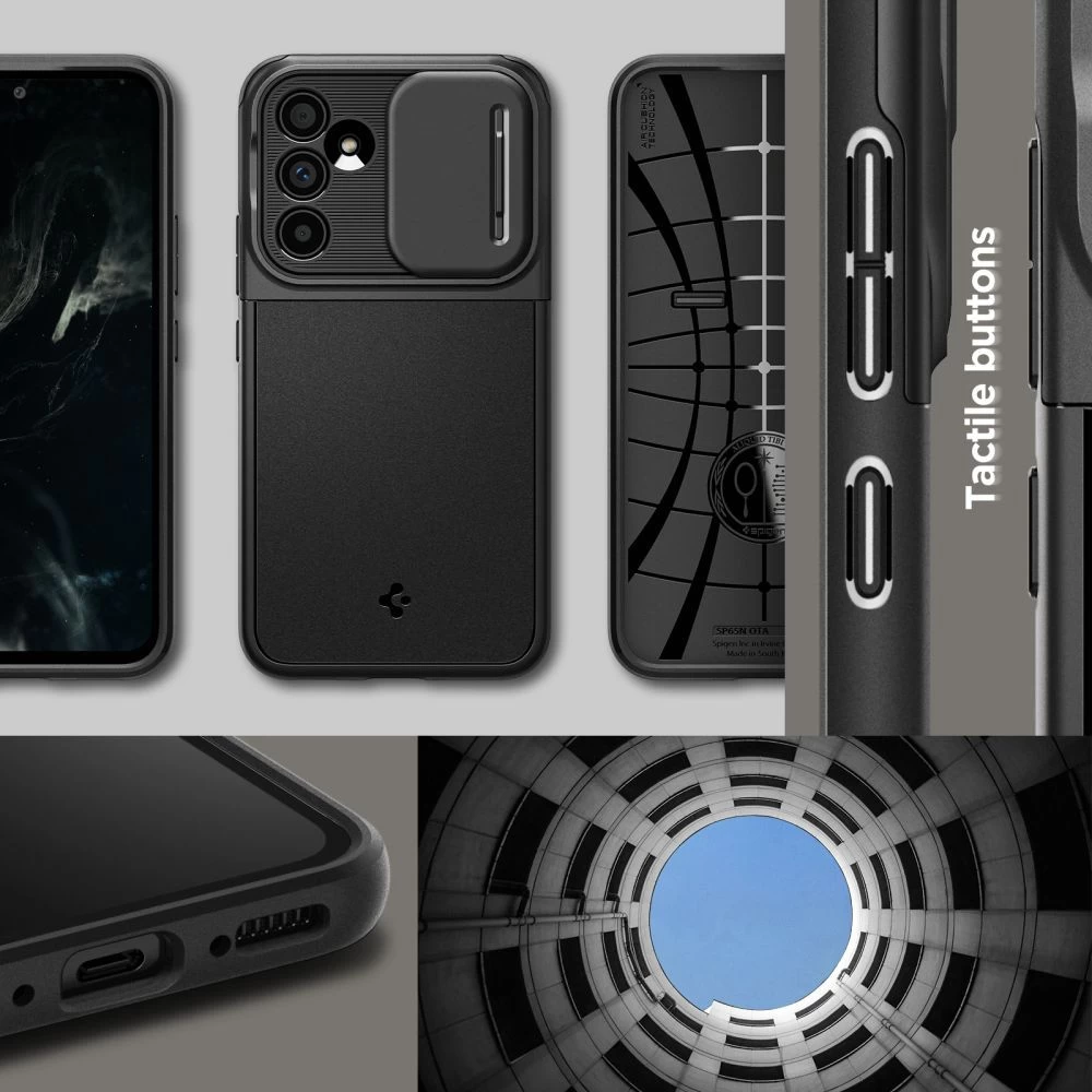 Samsung Galaxy A54 5G suojakuori musta SPIGEN OPTIK ARMOR