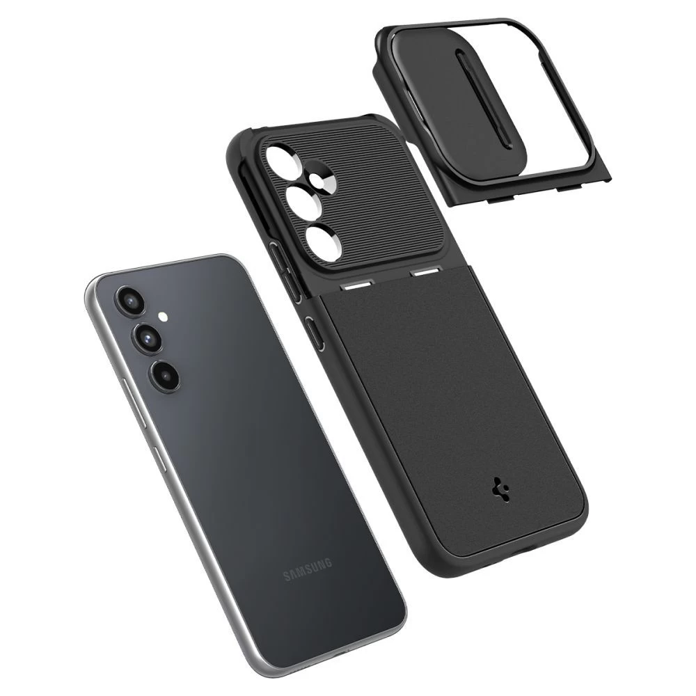 Samsung Galaxy A54 5G suojakuori musta SPIGEN OPTIK ARMOR