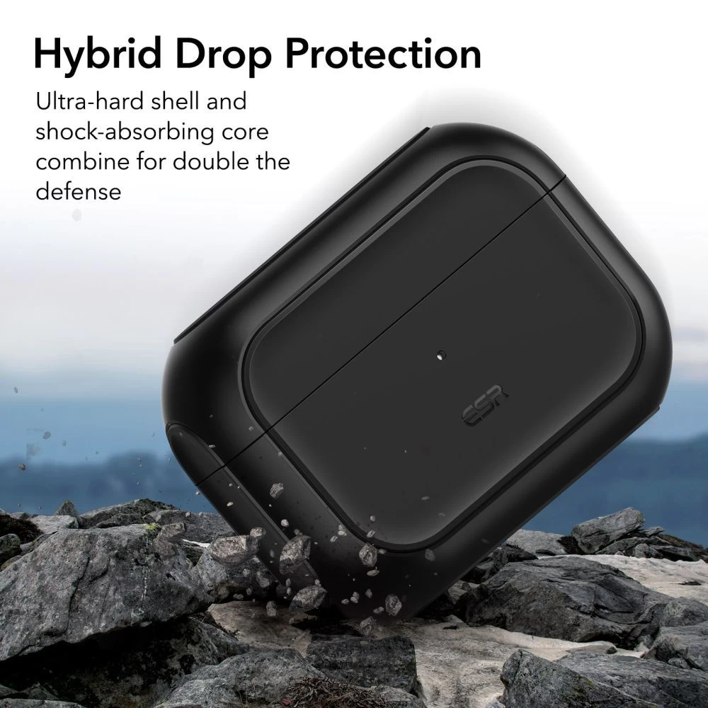 Apple AirPods Pro 2 suojakuori, suojakotelo musta ESR ORBIT HALOLOCK MAGSAFE