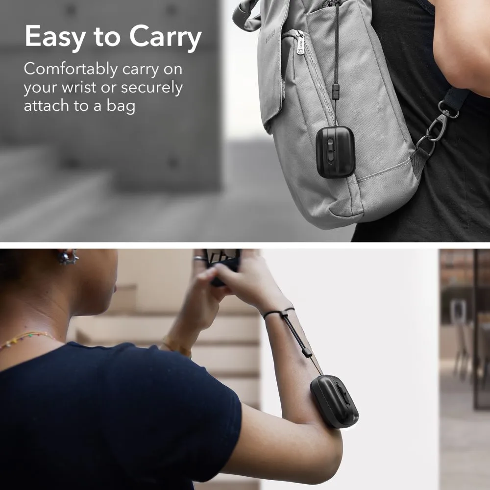 Apple AirPods Pro 2 suojakuori, suojakotelo musta ESR PULSE HALOLOCK MAGSAFE