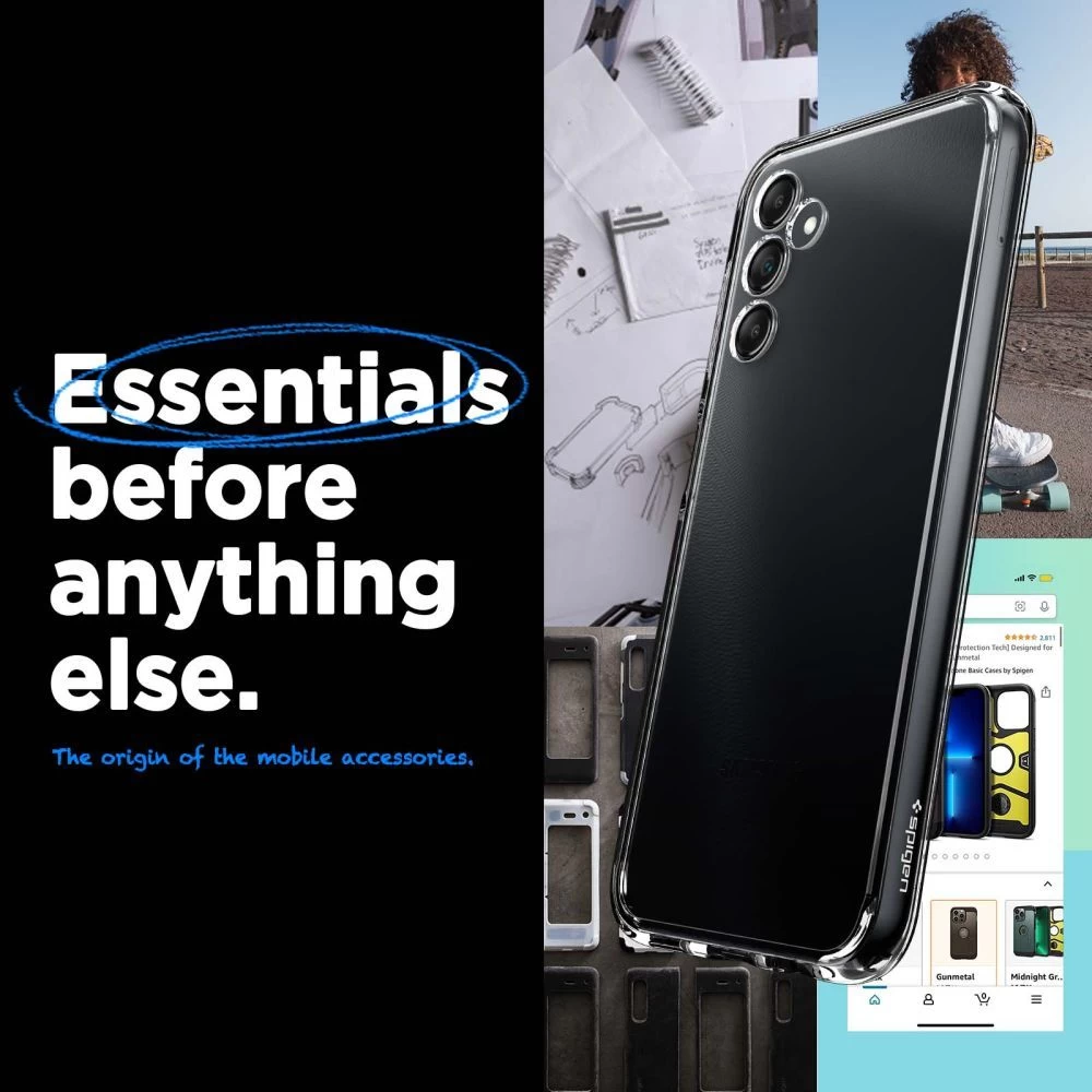 Samsung Galaxy A14 5G vāciņš caurspīdīgs SPIGEN ULTRA HYBRID