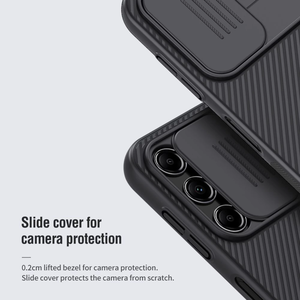 Samsung Galaxy A14 5G vāciņš melns NILLKIN CAMSHIELD