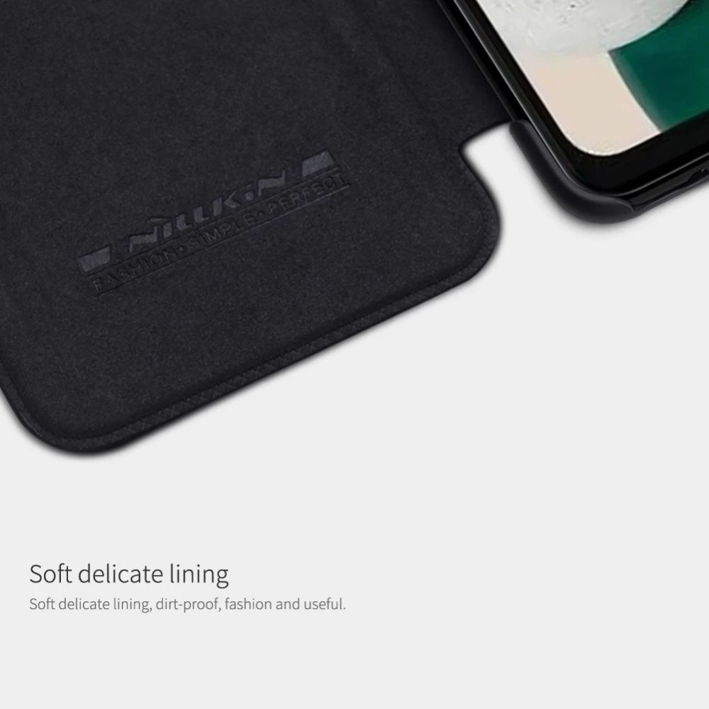 Samsung Galaxy A14 5G maciņš melns NILLKIN QIN LEATHER