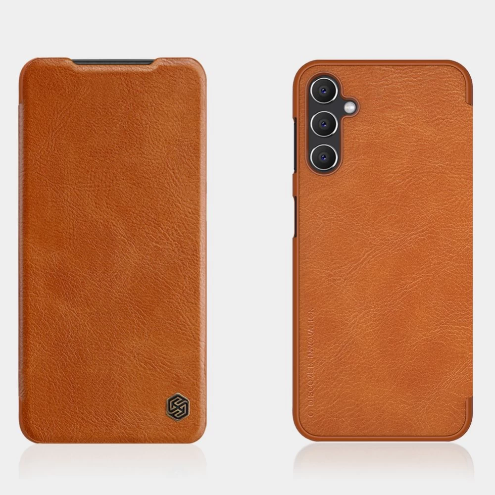 Samsung Galaxy A14 5G maciņš melns NILLKIN QIN LEATHER