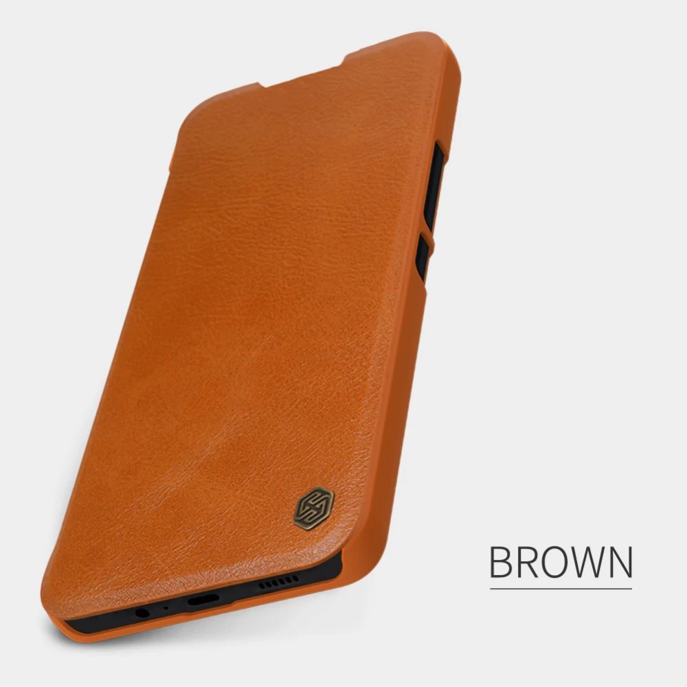 Samsung Galaxy A14 5G maciņš melns NILLKIN QIN LEATHER