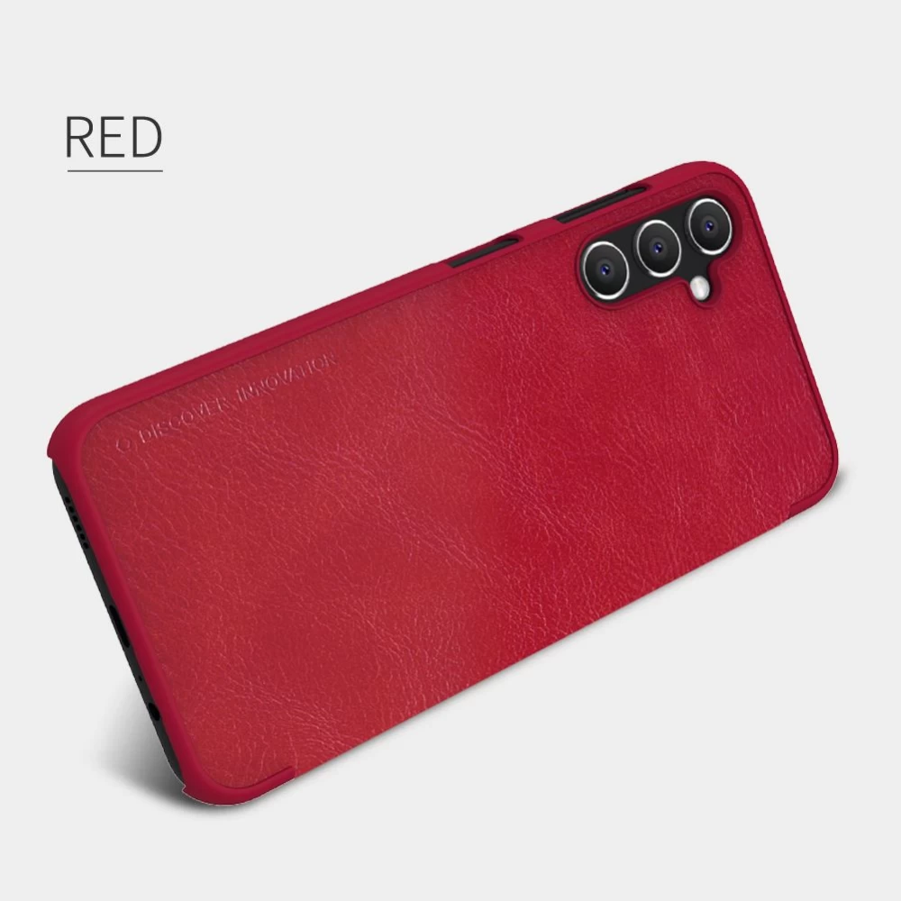 Samsung Galaxy A14 5G maciņš melns NILLKIN QIN LEATHER