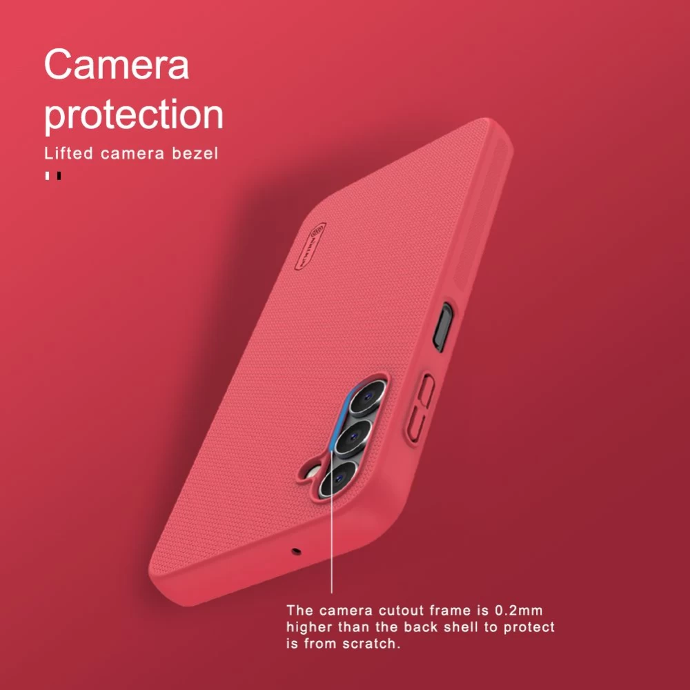 Samsung Galaxy A14 5G vāciņš sarkans NILLKIN SUPER FROSTED SHIELD