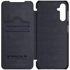 Samsung Galaxy A14 5G maciņš melns NILLKIN QIN LEATHER