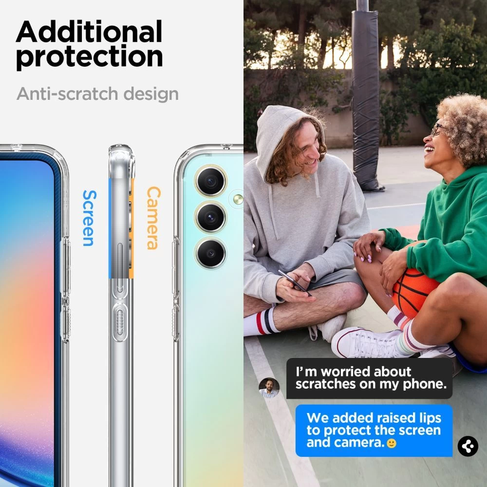 Samsung Galaxy A34 5G vāciņš caurspīdīgs SPIGEN ULTRA HYBRID