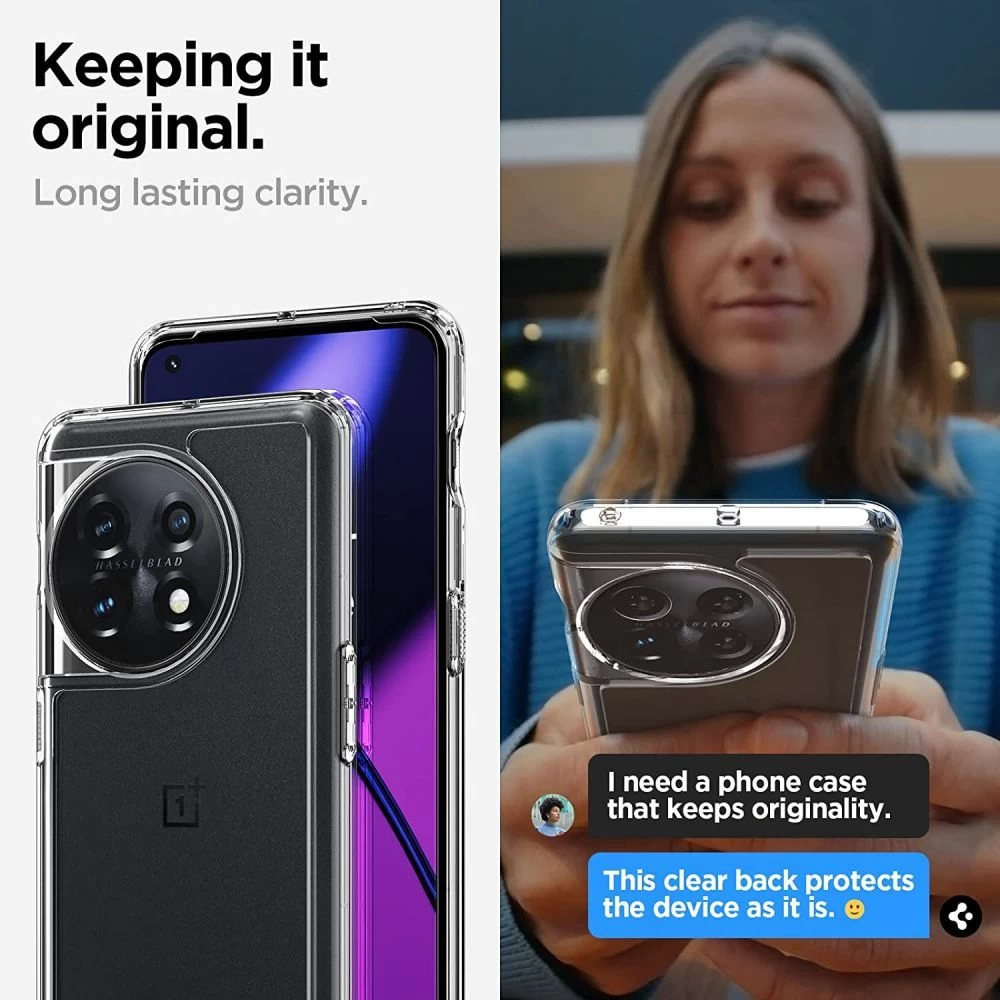 OnePlus 11 5G vāciņš caurspīdīgs SPIGEN ULTRA HYBRID
