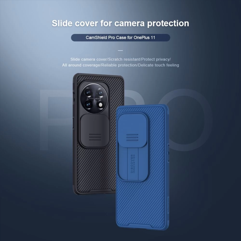 OnePlus 11 5G vāciņš zils NILLKIN CAMSHIELD PRO