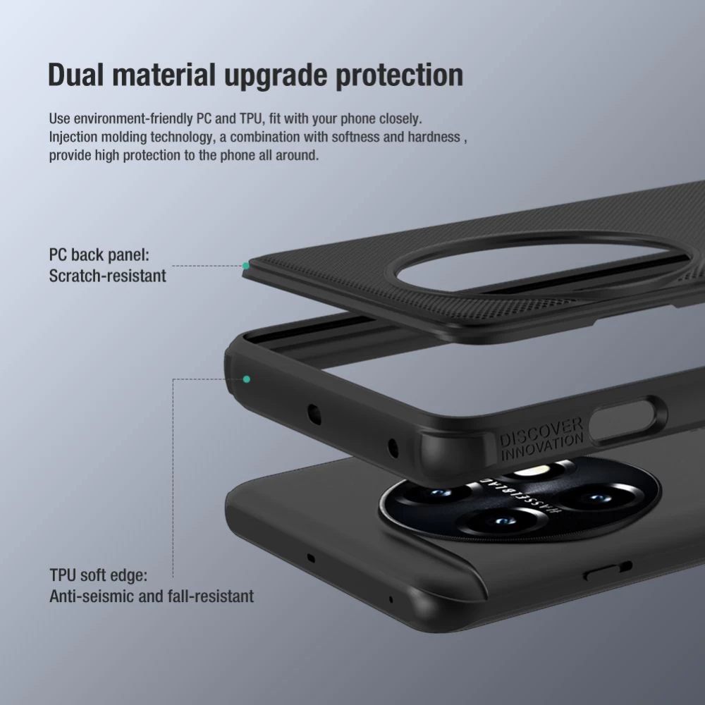 OnePlus 11 5G vāciņš zils NILLKIN SUPER FROSTED SHIELD PRO