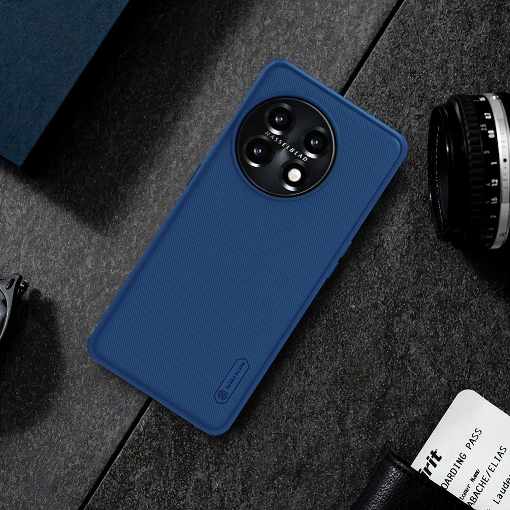 OnePlus 11 5G vāciņš zils NILLKIN SUPER FROSTED SHIELD PRO