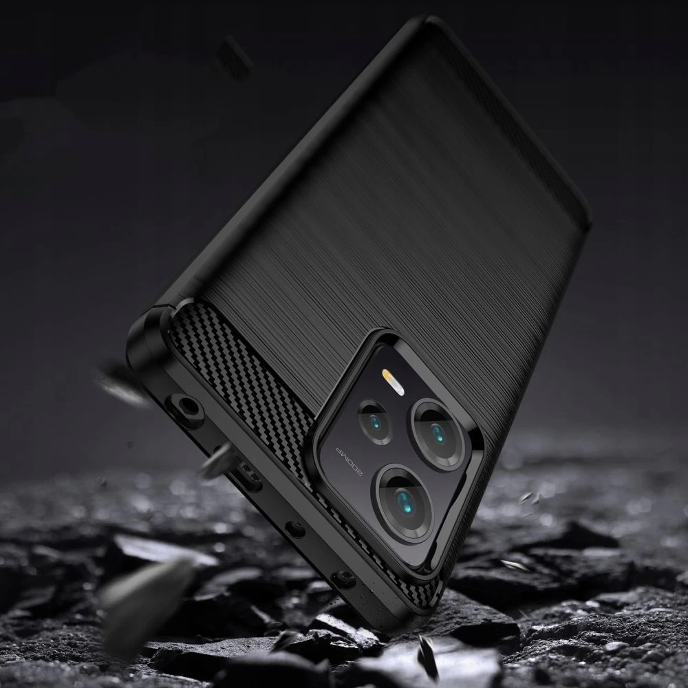 Xiaomi Poco X5 5G dėklas Juoda TECH-PROTECT TPUCARBON