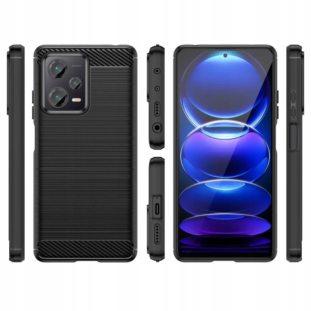 Xiaomi Poco X5 5G dėklas Juoda TECH-PROTECT TPUCARBON