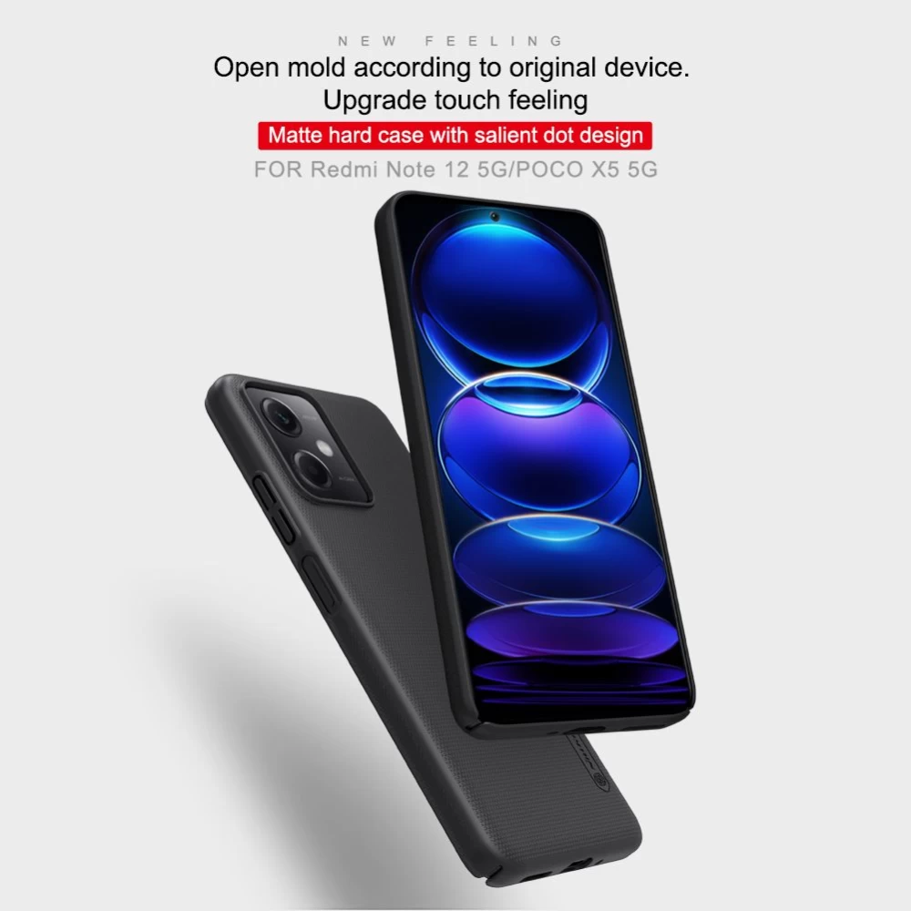 Xiaomi Poco X5 5G dėklas mėlyna NILLKIN SUPER FROSTED SHIELD