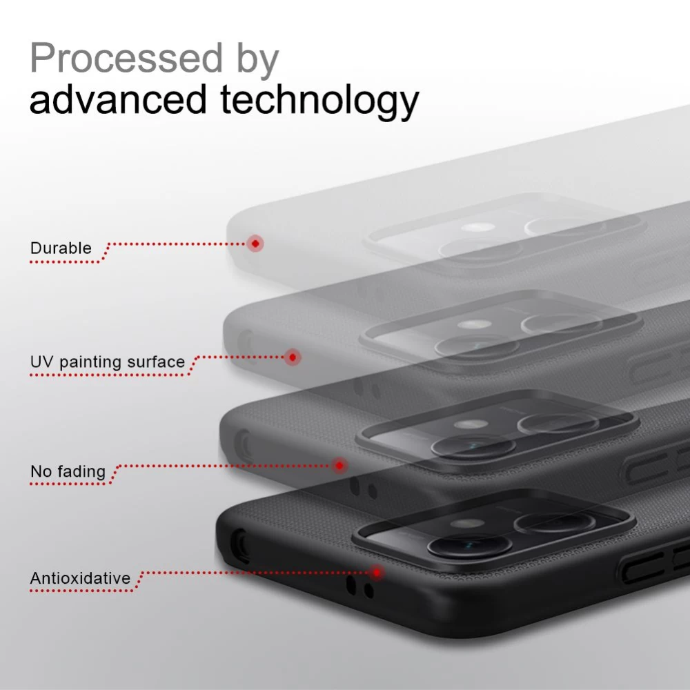 Xiaomi Poco X5 5G dėklas mėlyna NILLKIN SUPER FROSTED SHIELD