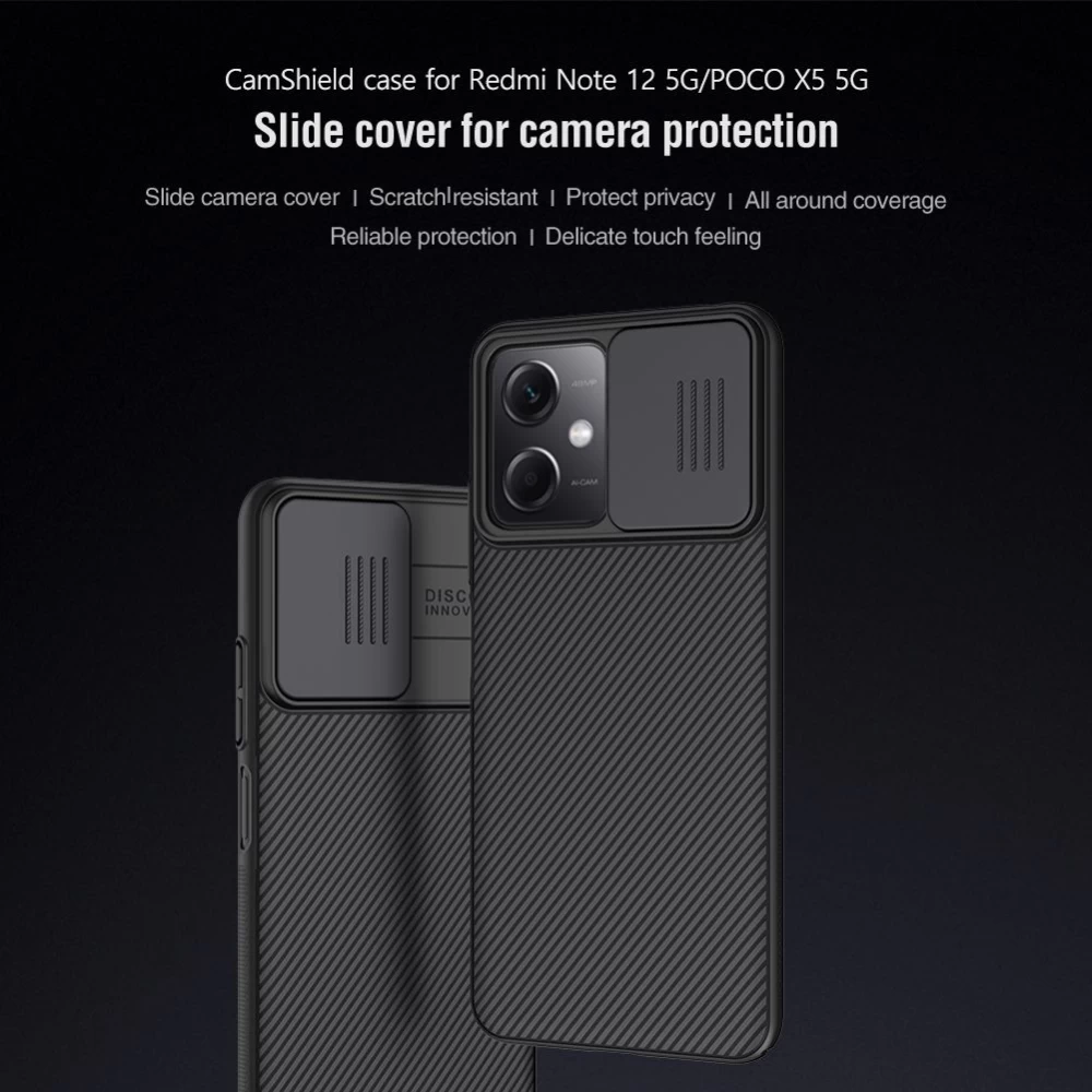 Xiaomi Poco X5 5G dėklas mėlyna NILLKIN CAMSHIELD