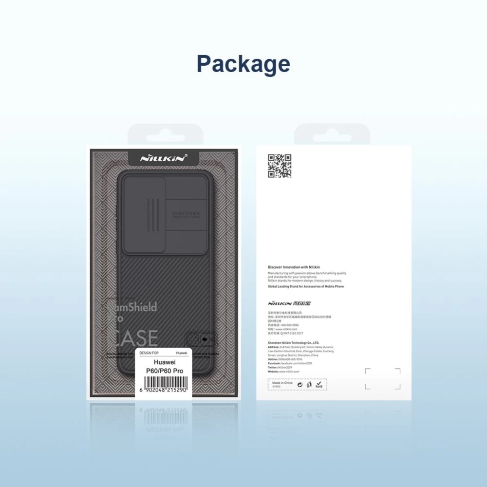 Huawei P60/P60 Pro vāciņš melns NILLKIN CAMSHIELD PRO
