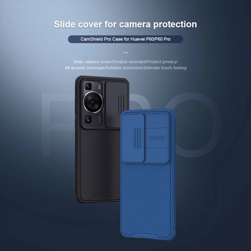 Huawei P60/P60 Pro vāciņš zils NILLKIN CAMSHIELD PRO