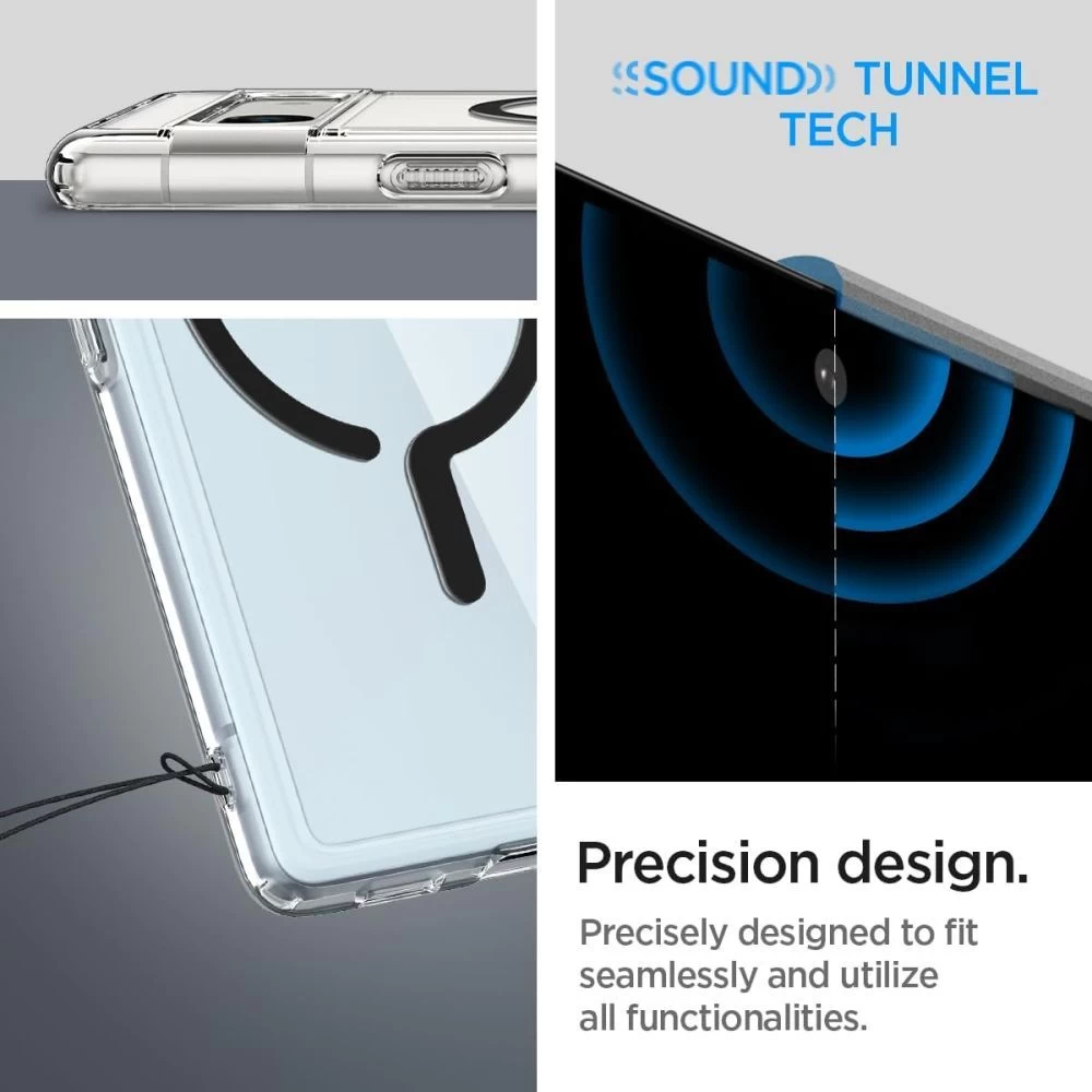 Google Pixel 7A ümbris must SPIGEN ULTRA HYBRID ONETAP RING MAGSAFE