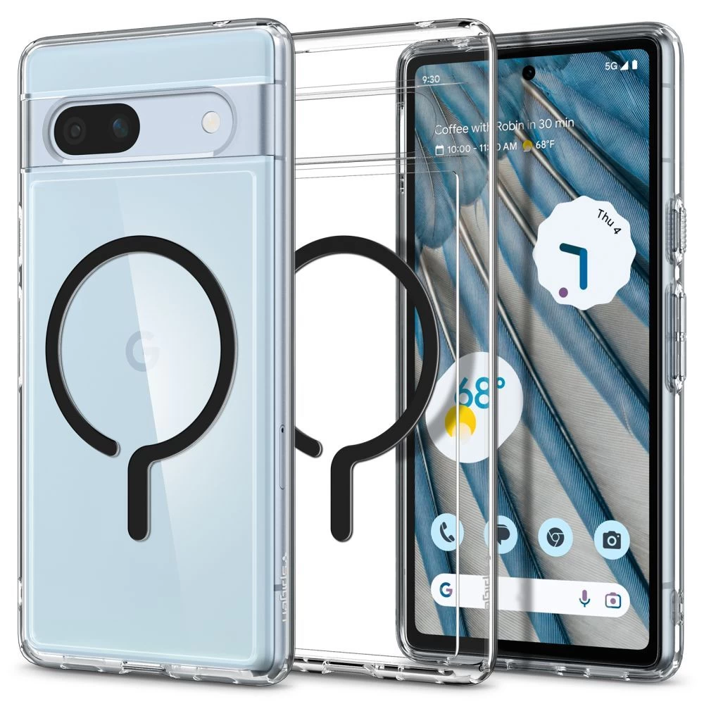 Google Pixel 7A ümbris must SPIGEN ULTRA HYBRID ONETAP RING MAGSAFE