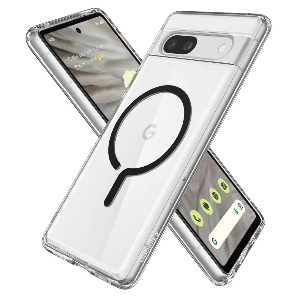 Google Pixel 7A ümbris must SPIGEN ULTRA HYBRID ONETAP RING MAGSAFE