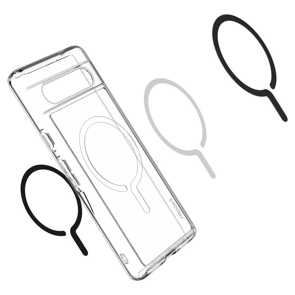 Google Pixel 7A ümbris must SPIGEN ULTRA HYBRID ONETAP RING MAGSAFE