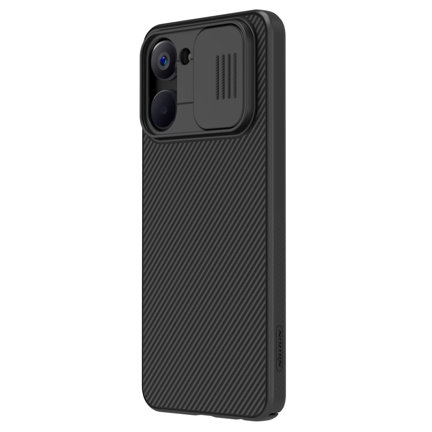 Oppo Realme 10 4G skal svart NILLKIN CAMSHIELD