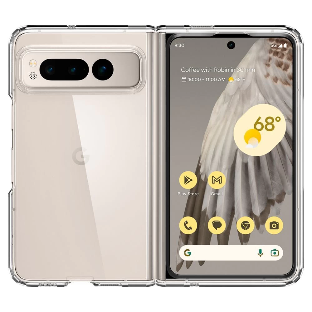 Google Pixel Fold vāciņš caurspīdīgs SPIGEN ULTRA HYBRID