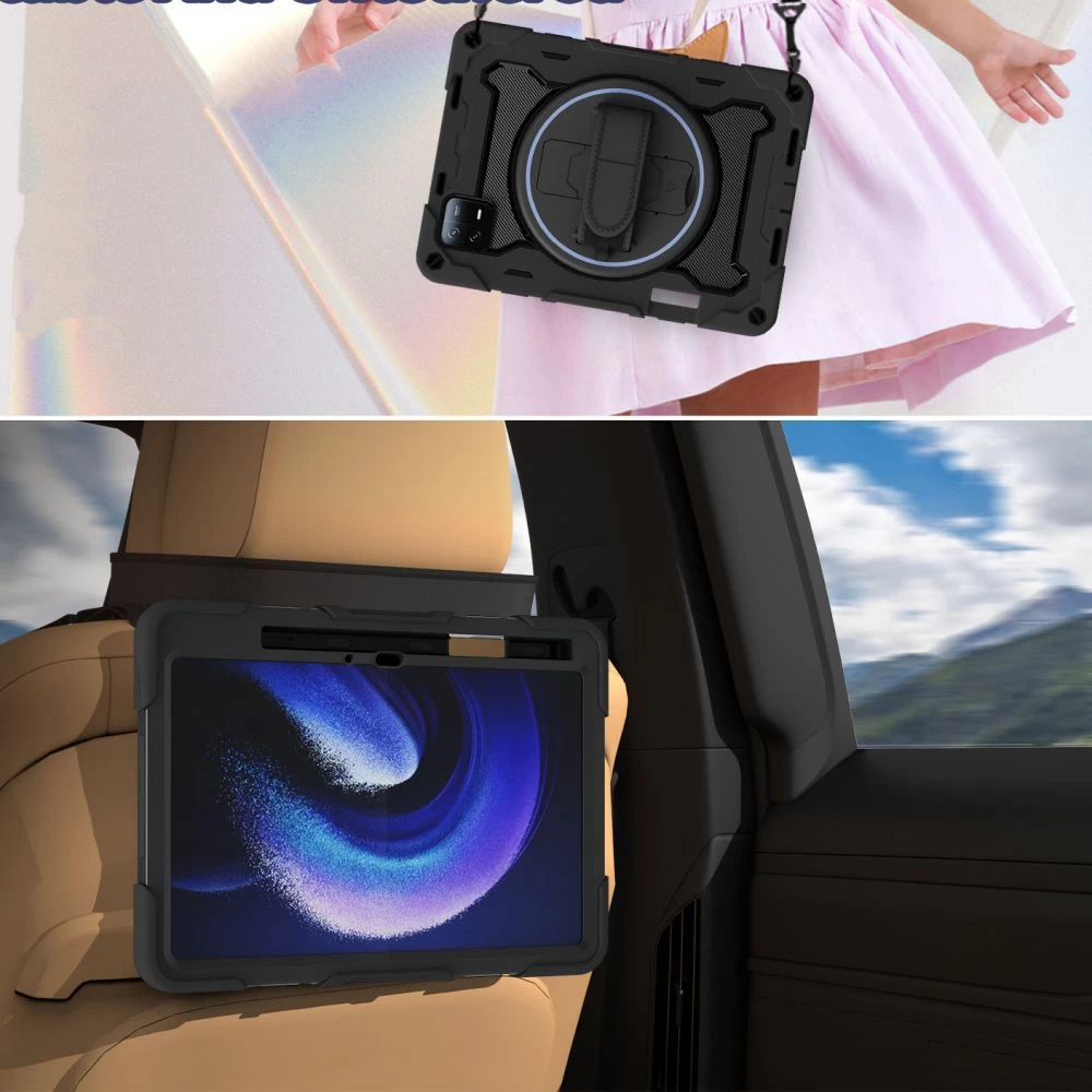 Xiaomi Pad 6/Pad 6 Pro maciņš melns TECH-PROTECT SOLID360