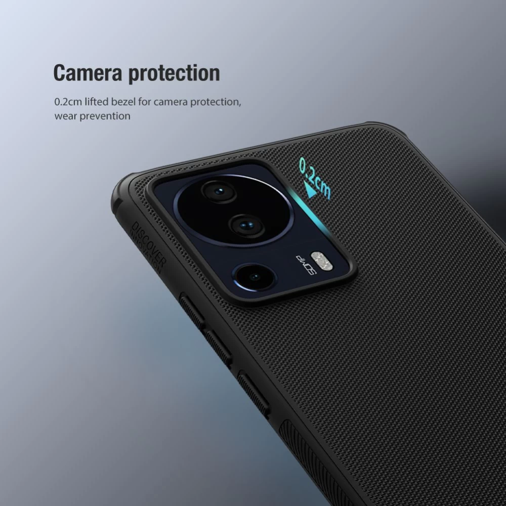 Xiaomi 13 Lite dėklas žalia NILLKIN SUPER FROSTED SHIELD PRO