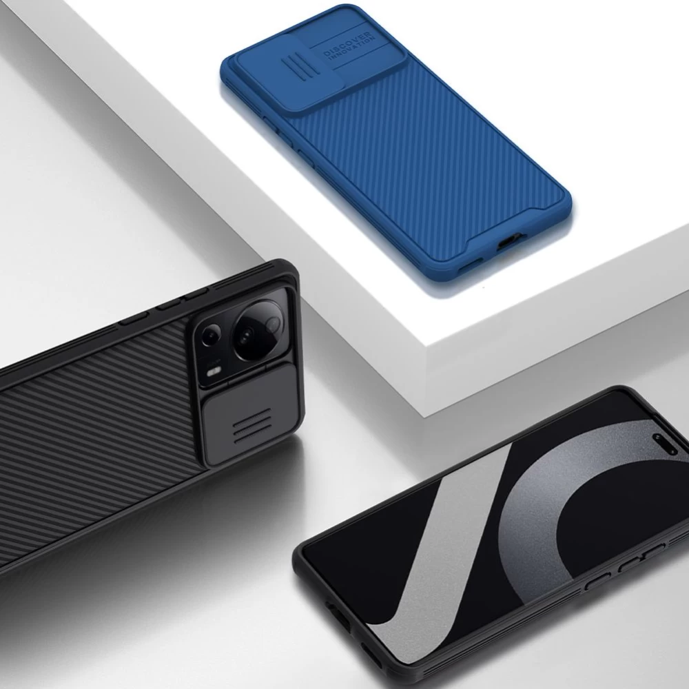Xiaomi 13 Lite чехол синий NILLKIN CAMSHIELD PRO