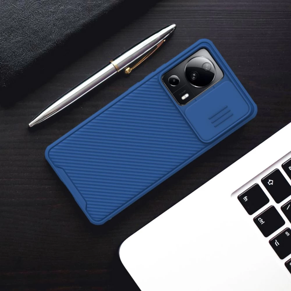 Xiaomi 13 Lite чехол синий NILLKIN CAMSHIELD PRO