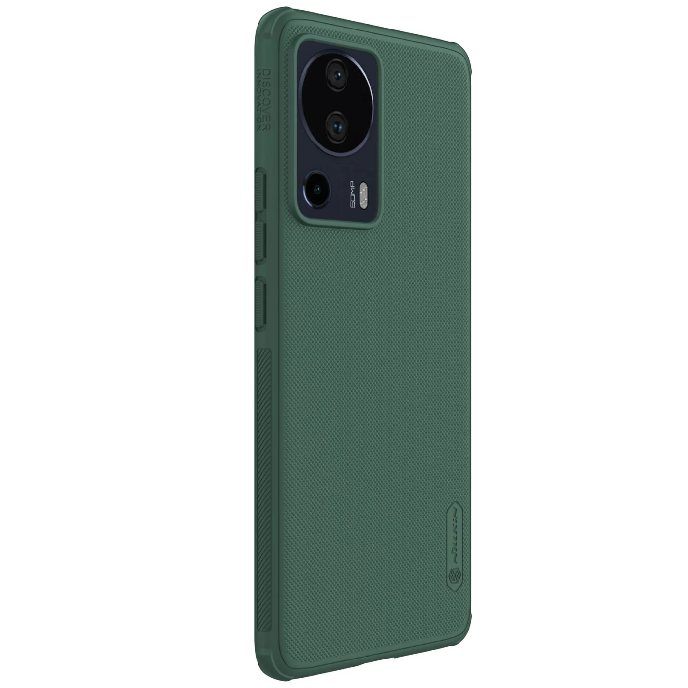 Xiaomi 13 Lite dėklas žalia NILLKIN SUPER FROSTED SHIELD PRO