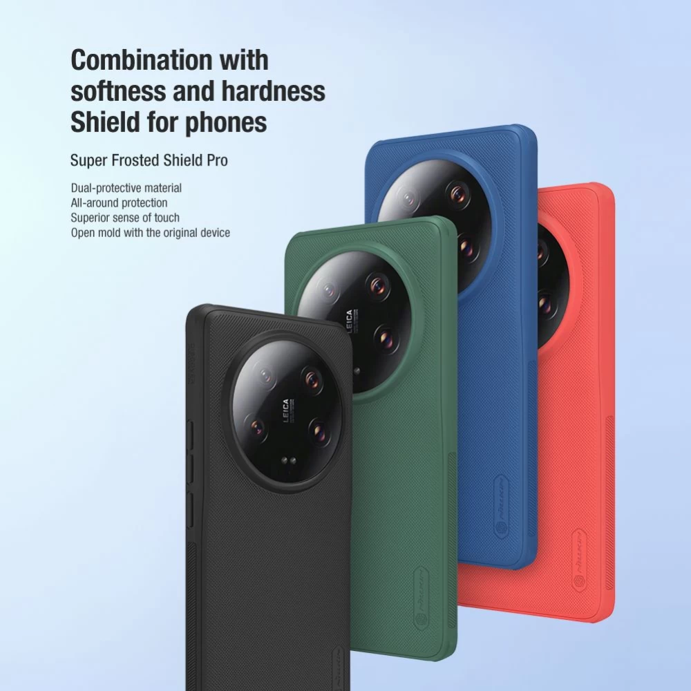 Xiaomi 13 Ultra vāciņš melns NILLKIN SUPER FROSTED SHIELD PRO