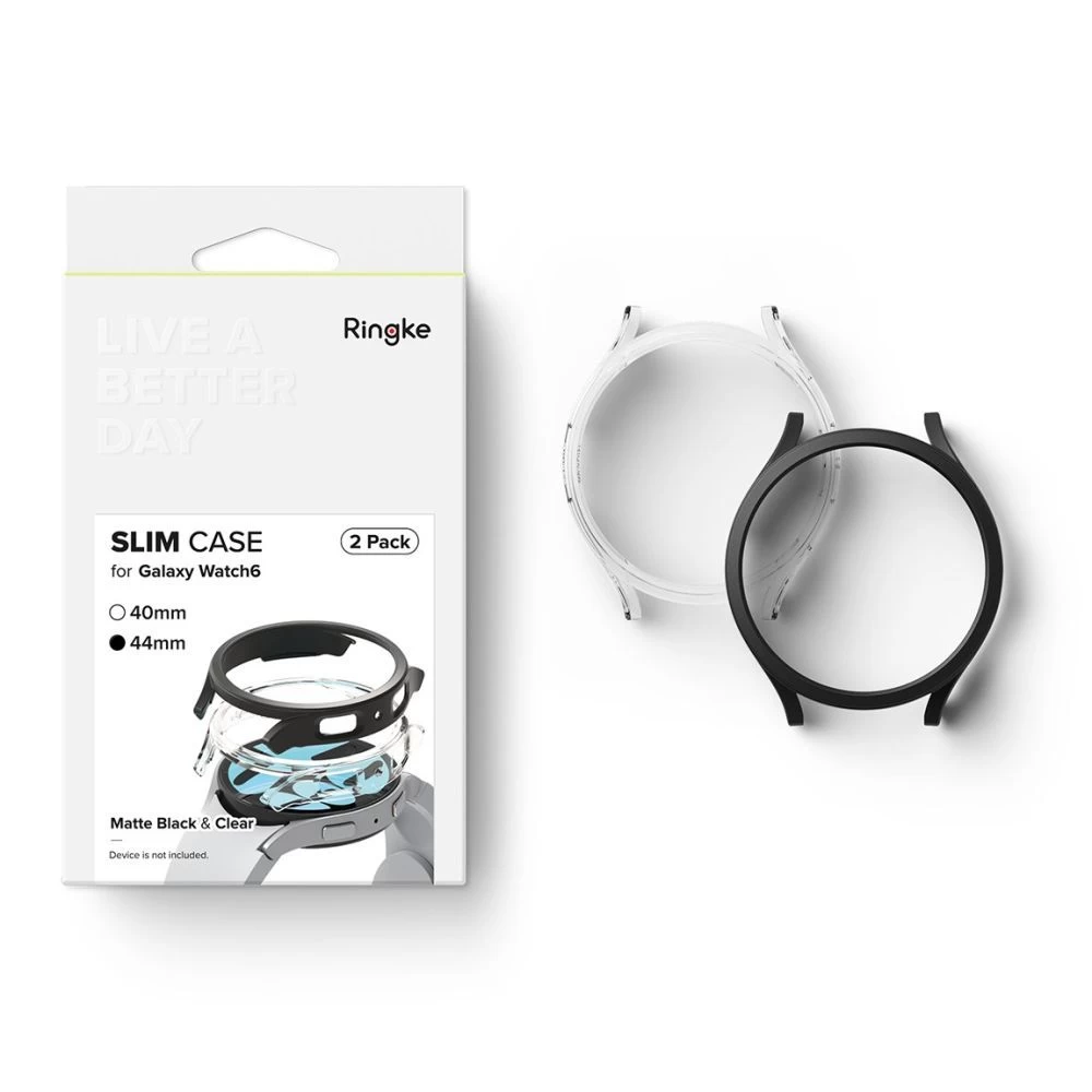 Samsung Galaxy Watch 6 skal, fodral  RINGKE SLIM 2-PACK (44 MM)