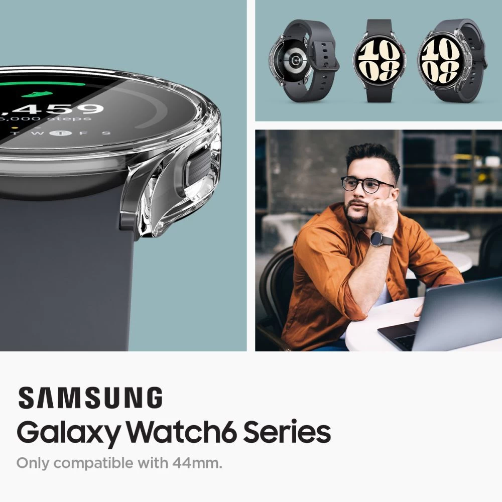 Samsung Galaxy Watch 6 vāciņš caurspīdīgs SPIGEN ULTRA HYBRID (44 MM)