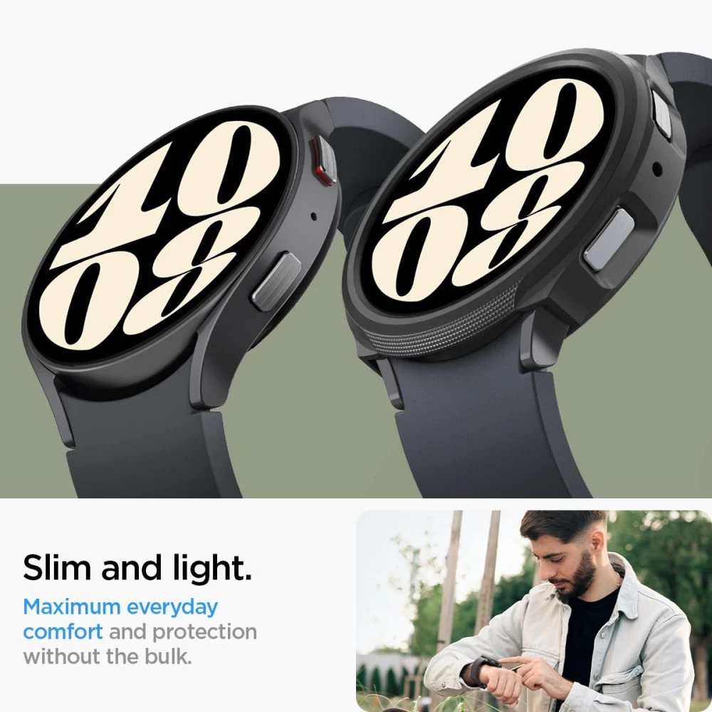 Samsung Galaxy Watch 6 siksniņa melns SPIGEN LIQUID AIR (44 MM)