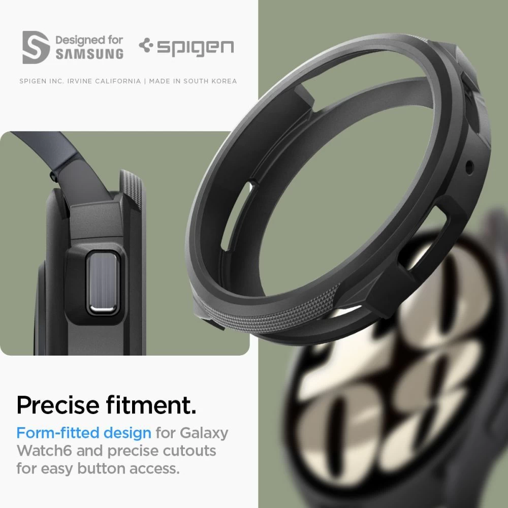Samsung Galaxy Watch 6 siksniņa melns SPIGEN LIQUID AIR (44 MM)