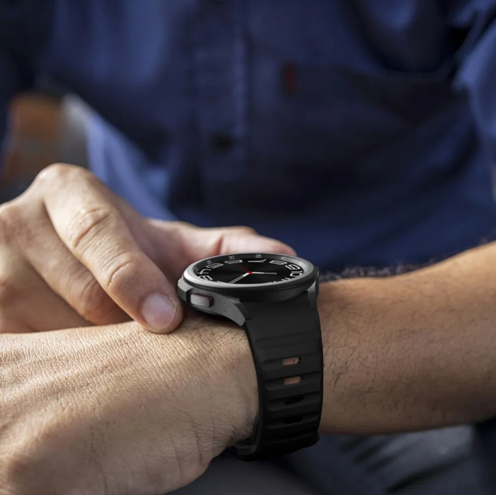 Samsung Galaxy Watch 6 skal, fodral svart TECH-PROTECT SILICONE LINE
