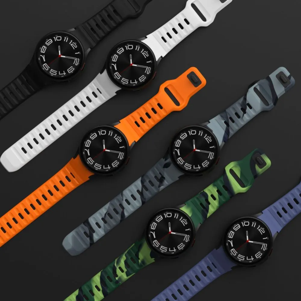 Samsung Galaxy Watch 6 skal, fodral svart TECH-PROTECT SILICONE LINE