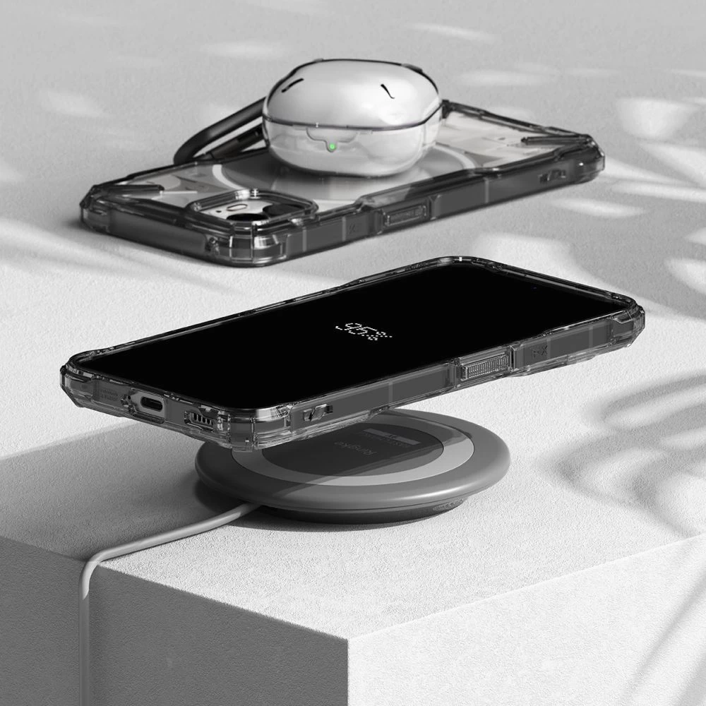 Nothing Phone (2) case transparent gray RINGKE FUSION X