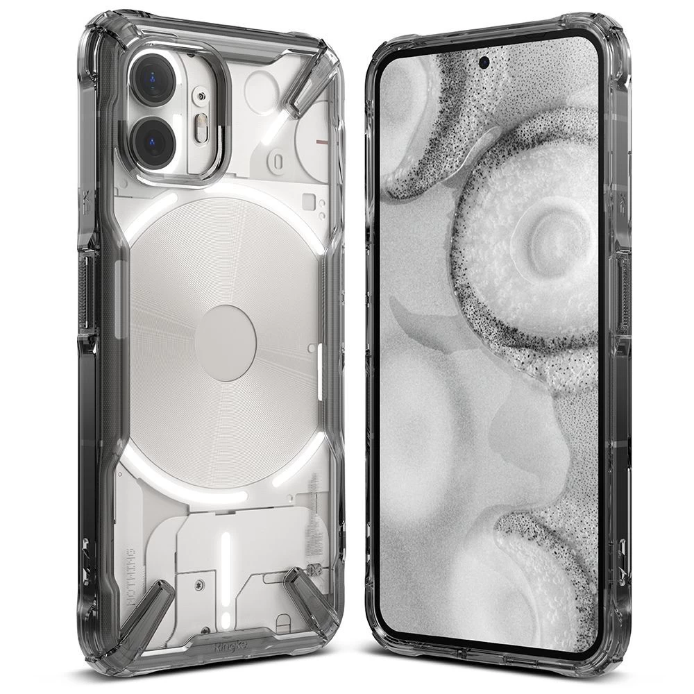 Nothing Phone (2) case transparent gray RINGKE FUSION X