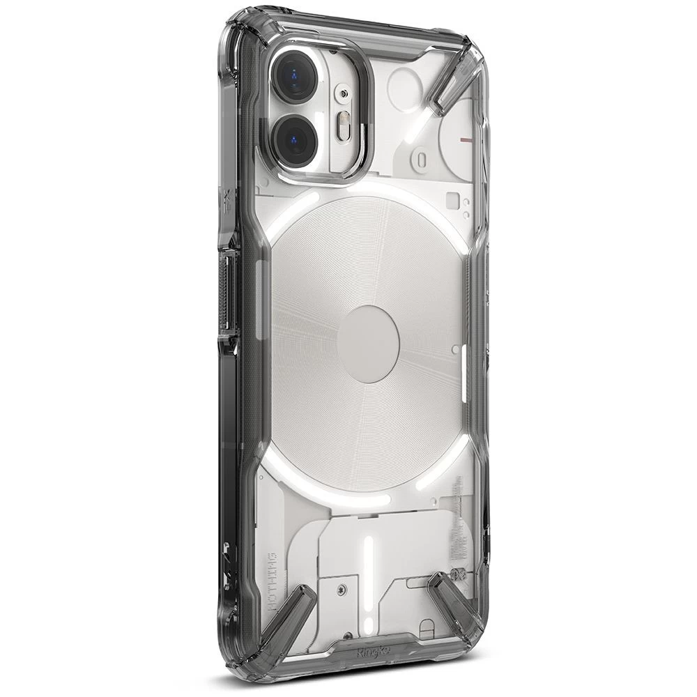 Nothing Phone (2) case transparent gray RINGKE FUSION X